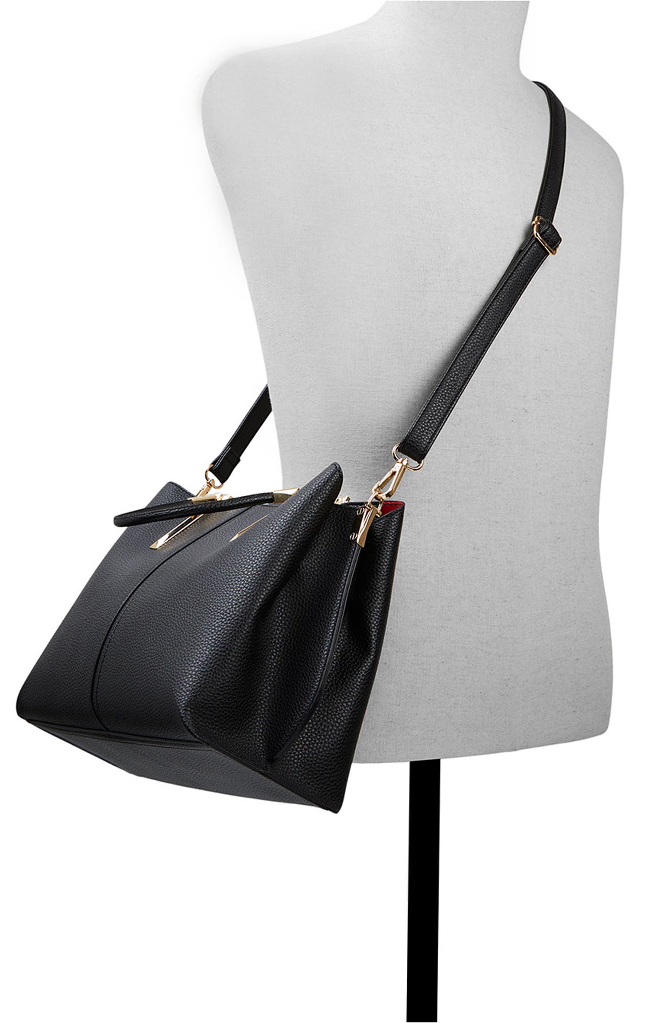 ALDO Adraree Faux Leather Crossbody Tote Bag, Alternate, color, 