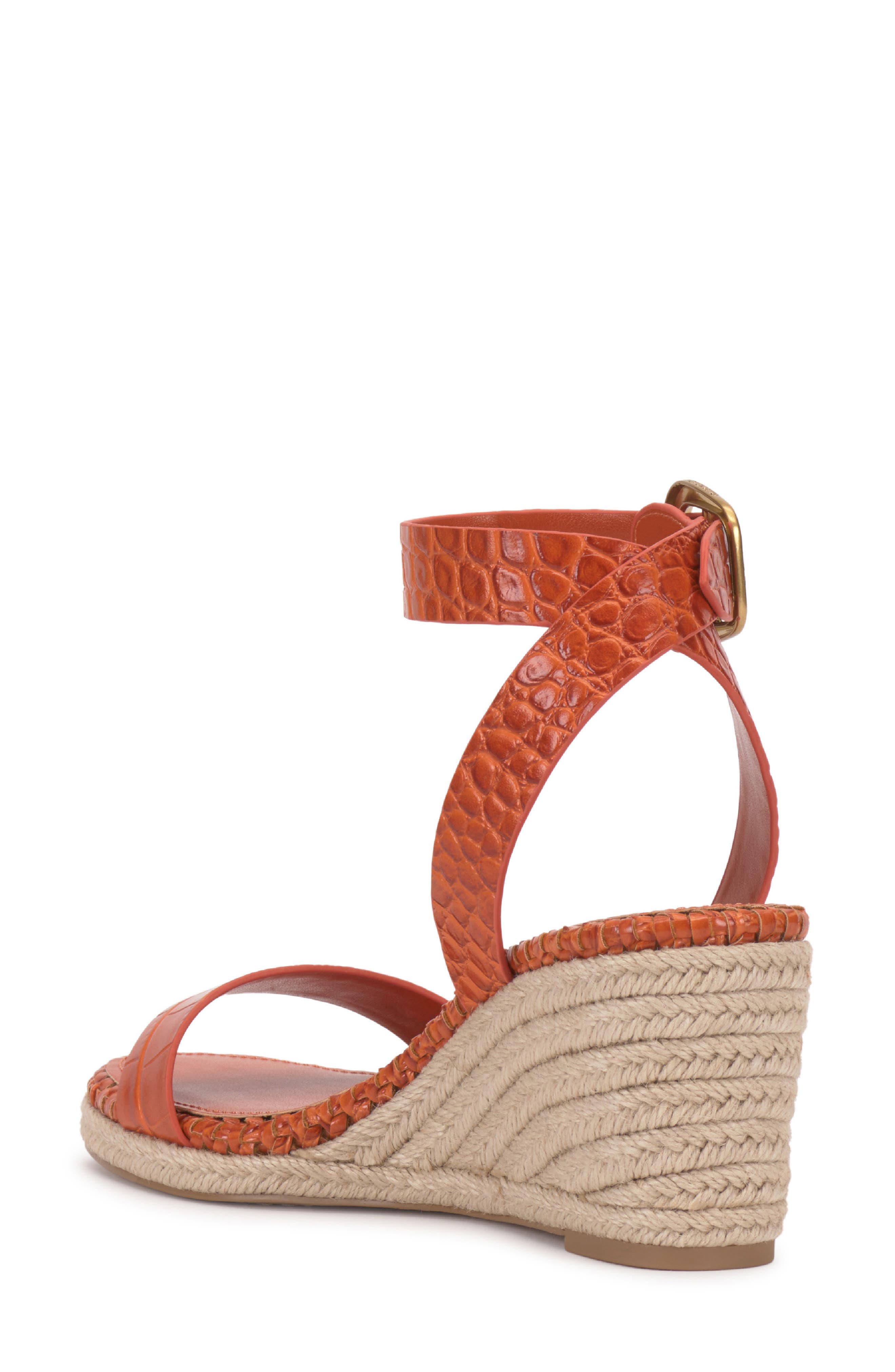 Fainel Espadrille Ankle Strap Platform Wedge Sandal, Alternate, color, SUNSET