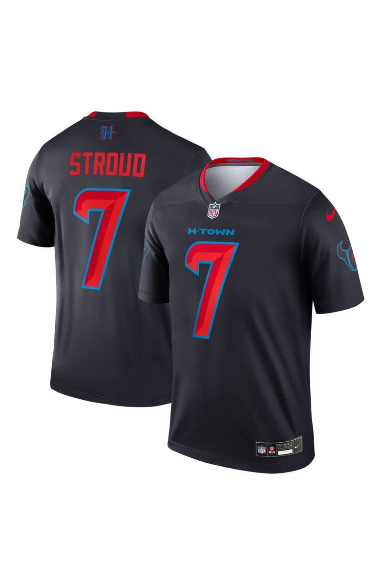 Nike Men's Nike C.J. Stroud Navy Houston Texans 2nd Alternate Legend Player Performance Top, Main, color, Navy