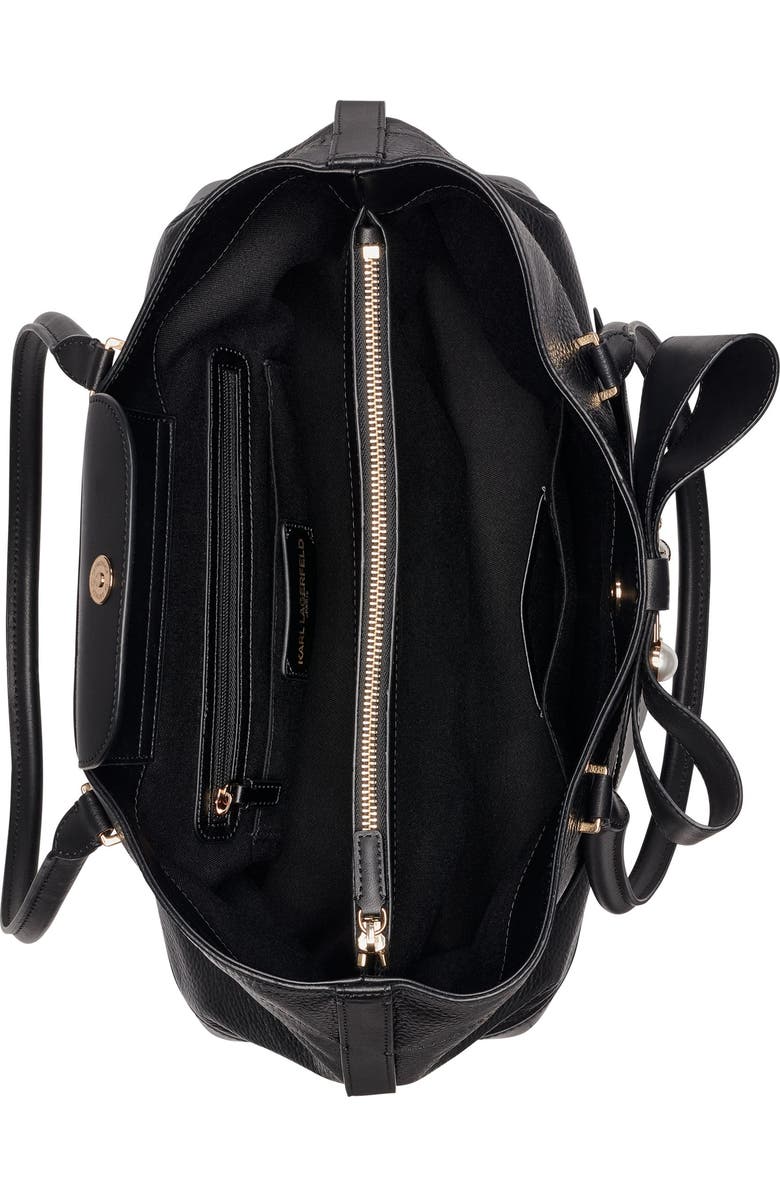 KARL LAGERFELD PARIS Gisele Tote, Alternate, color, Black