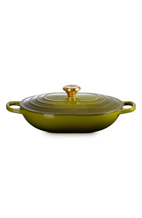 3.75-Quart Oval Enameled Cast Iron Casserole