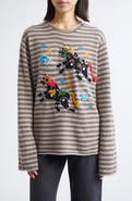 YanYan Lunar New Year Horse Embroidered Roll Neck Lambswool Sweater