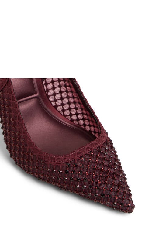 Aldo Marciana Slingback Pointed Toe Pump In Burgundy