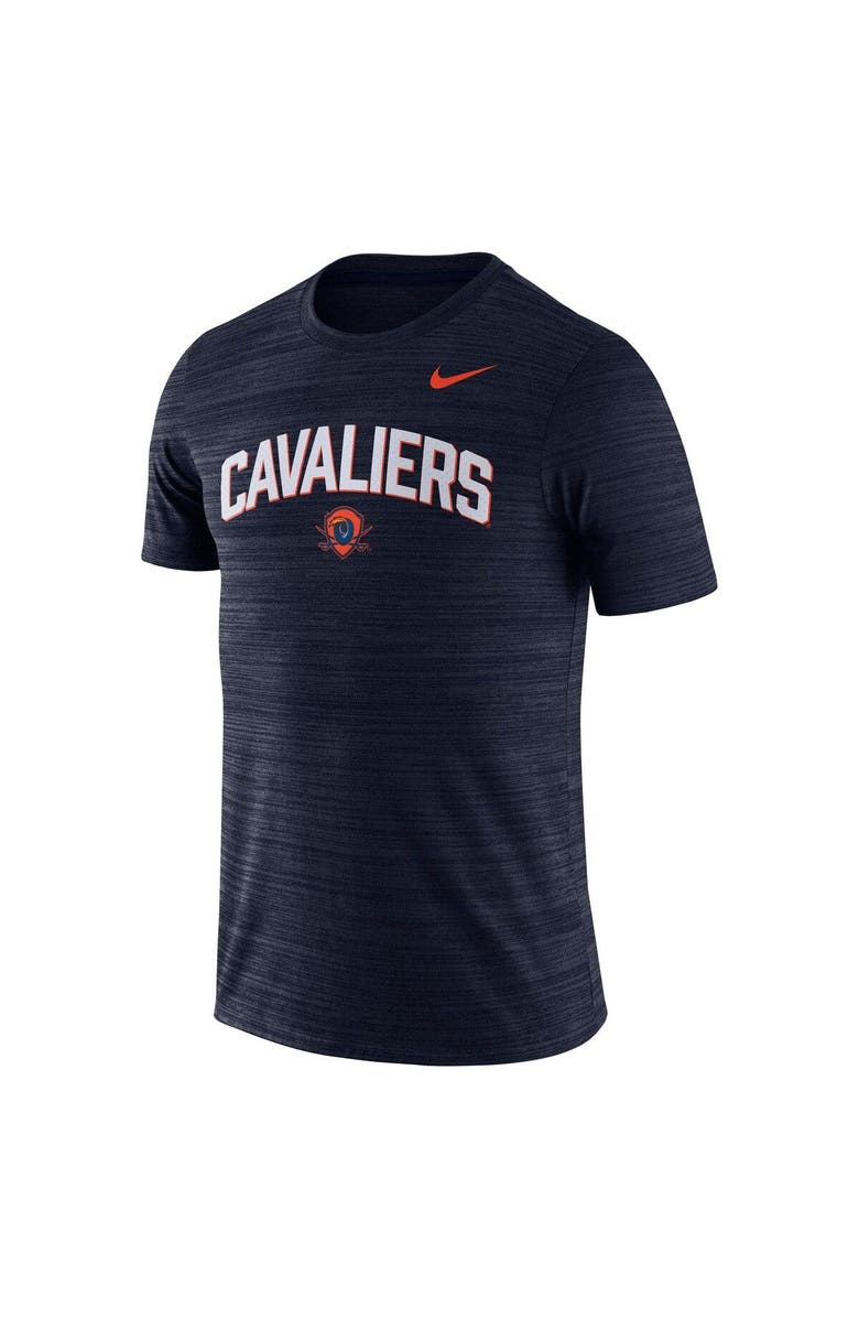 Nike Men's Nike Navy Virginia Cavaliers 2022 Game Day Sideline Velocity Performance T-Shirt, Alternate, color, 