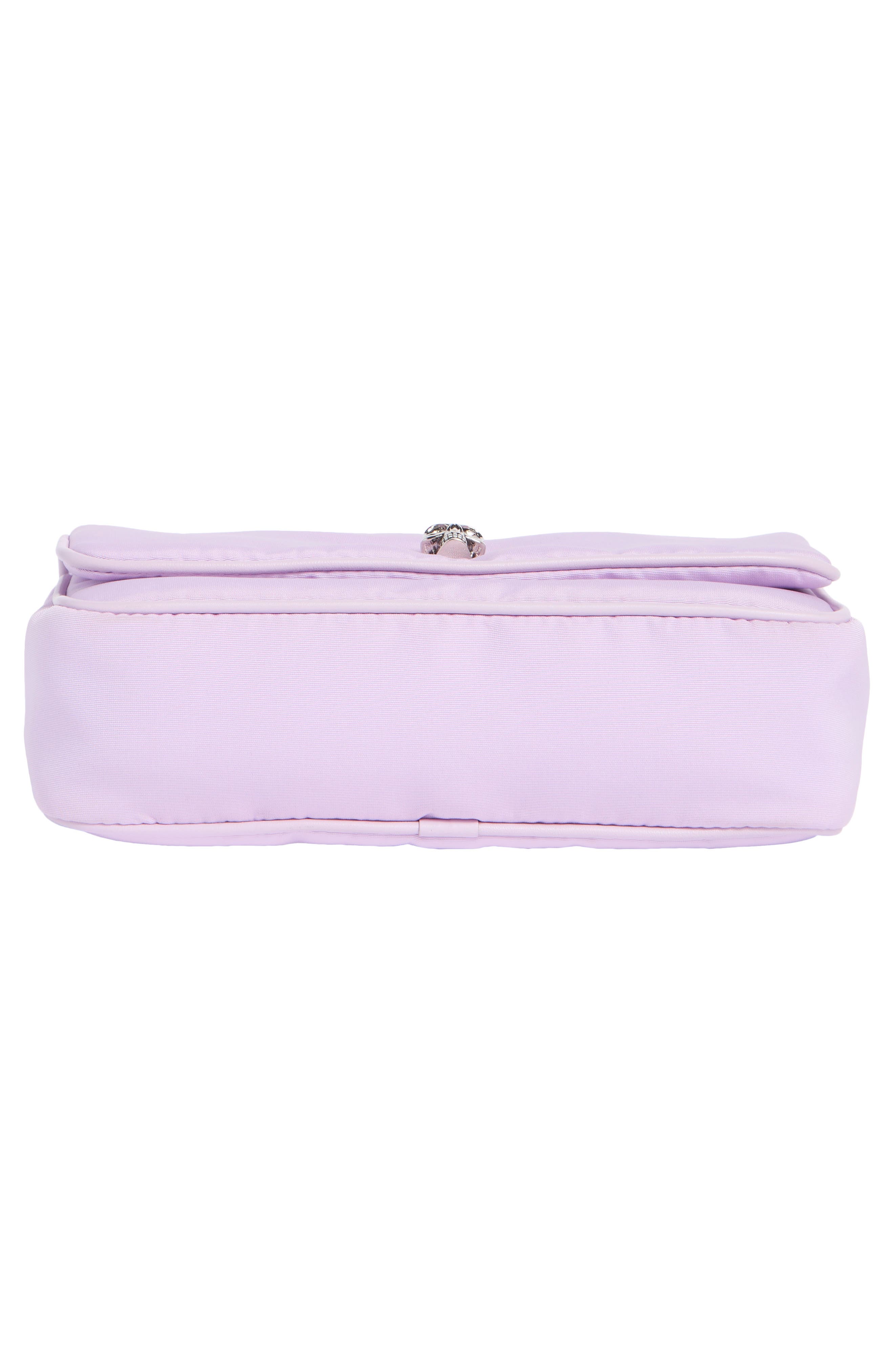 McQueen Mini Skull Shoulder Bag, Alternate, color, Lavender