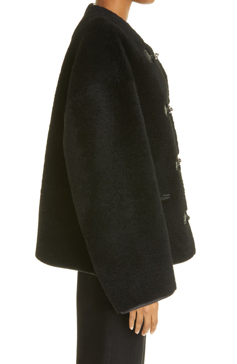TOTEME Teddy Genuine Shearling Jacket, Alternate, color, 