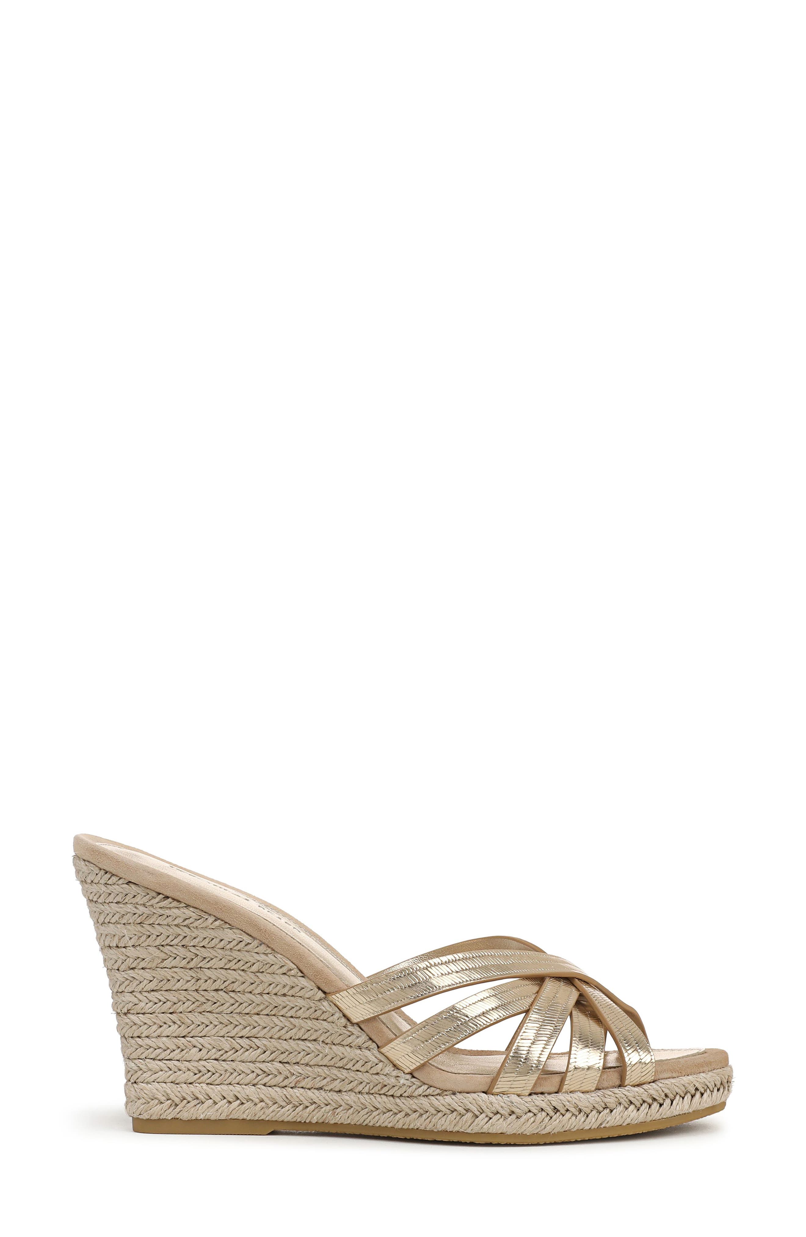 Phylina Wedge Sandal, Alternate, color, GOLD