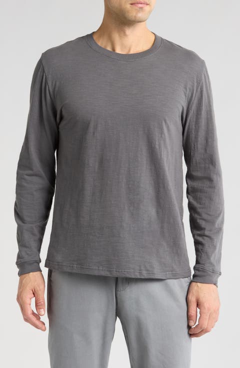 Long Sleeve Slubby Crewneck T-Shirt