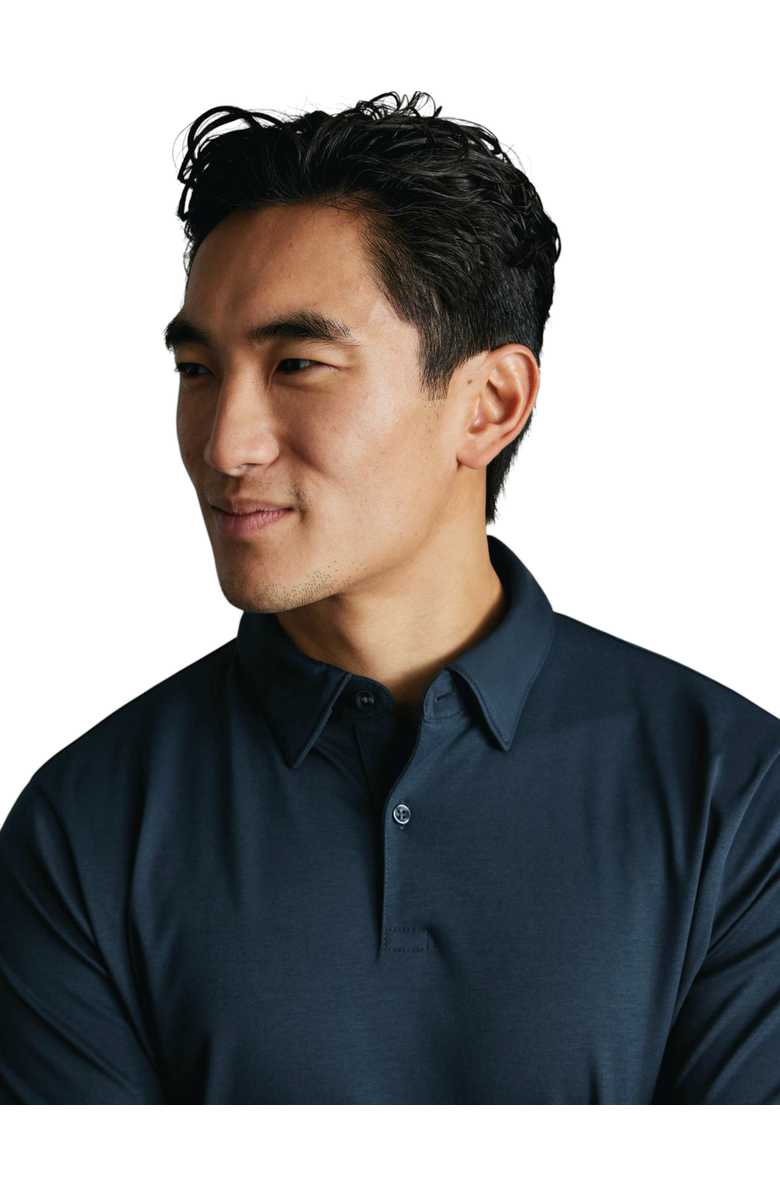 Charles Tyrwhitt Short Sleeve Jersey Polo, Alternate, color, Petrol Blue