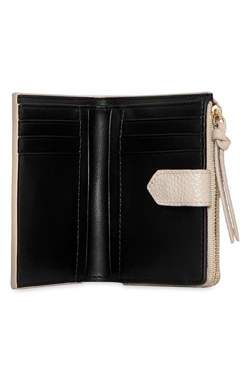 Rebecca Minkoff Slim Megan Leather Bifold Wallet In Stone
