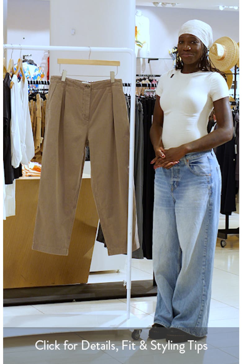 Pleated Barrel Leg Pants video