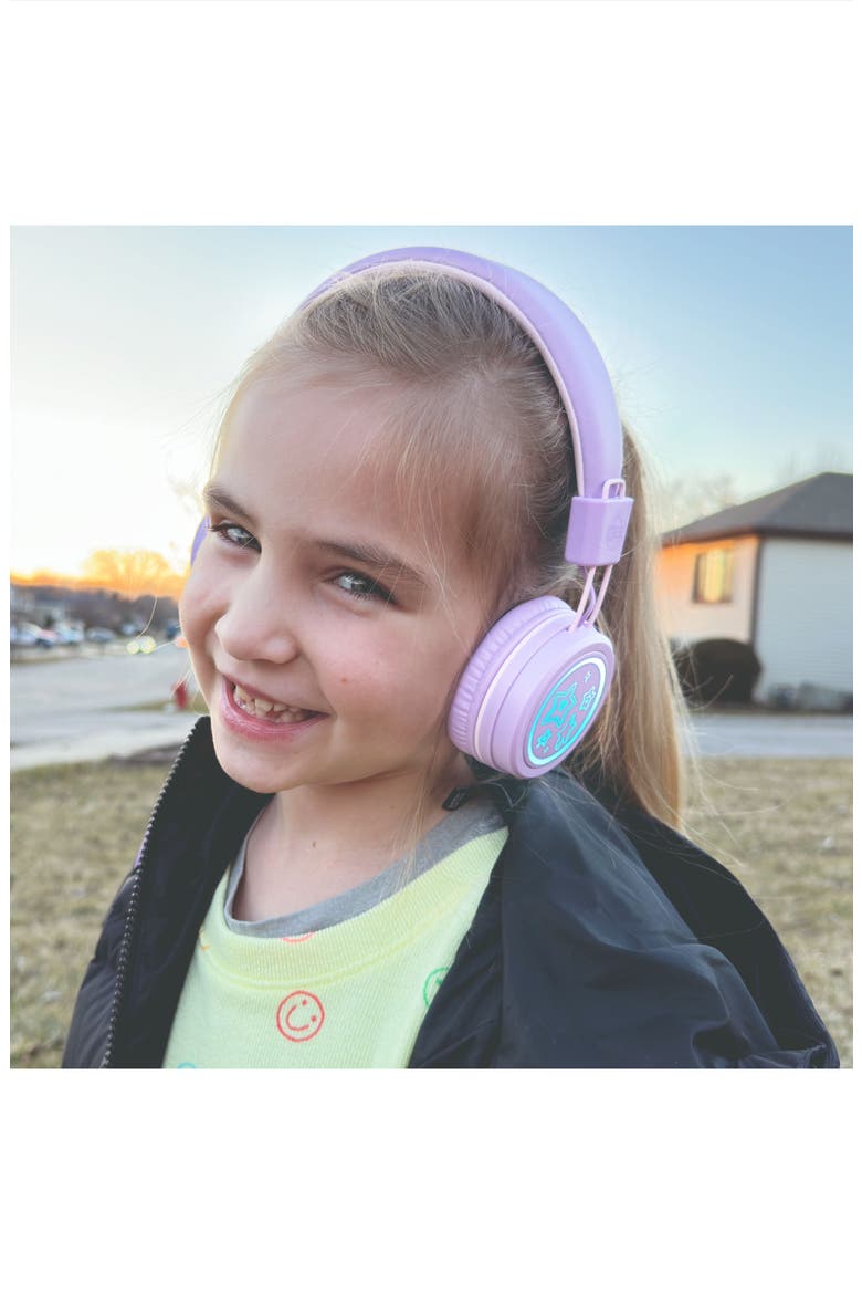 KidJamz KJ55U USB-C Kid's Headphones w/ LED Lights, Alternate, color, Lavender