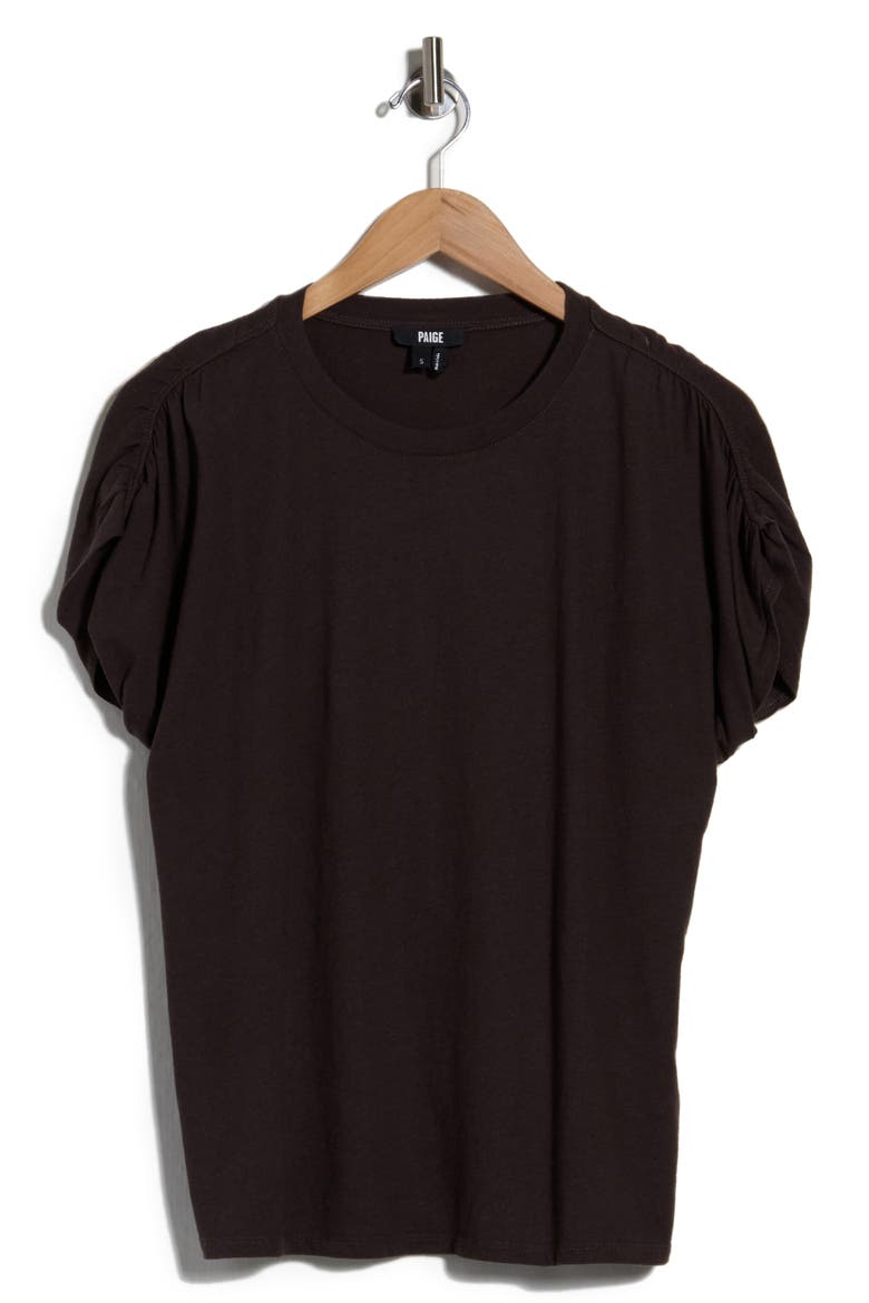 Lunar Cotton & Linen T-Shirt, Main, color, FADED BLACK