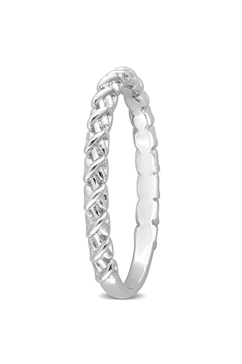 Crossover Twisted Ring 14k White Gold, Alternate, color, White Gold