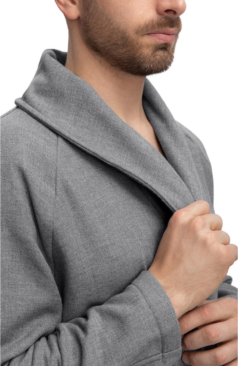 Togas Aristo Men's Bathrobe, Alternate, color, Grey