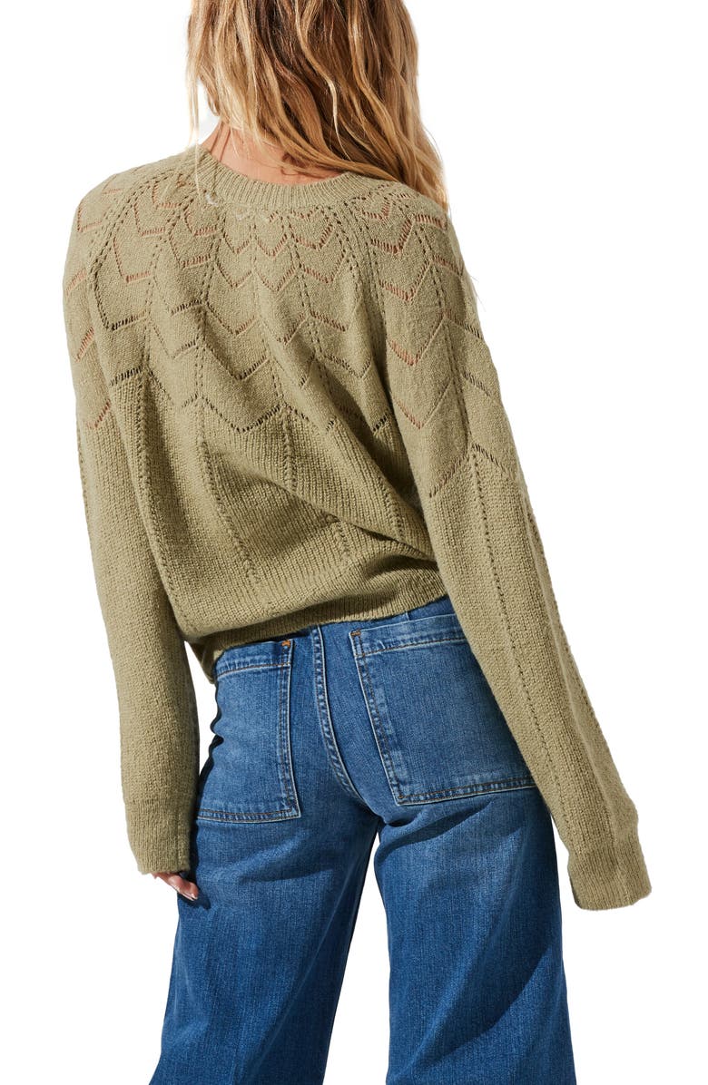 ASTR the Label Pointelle Sweater, Alternate, color, 