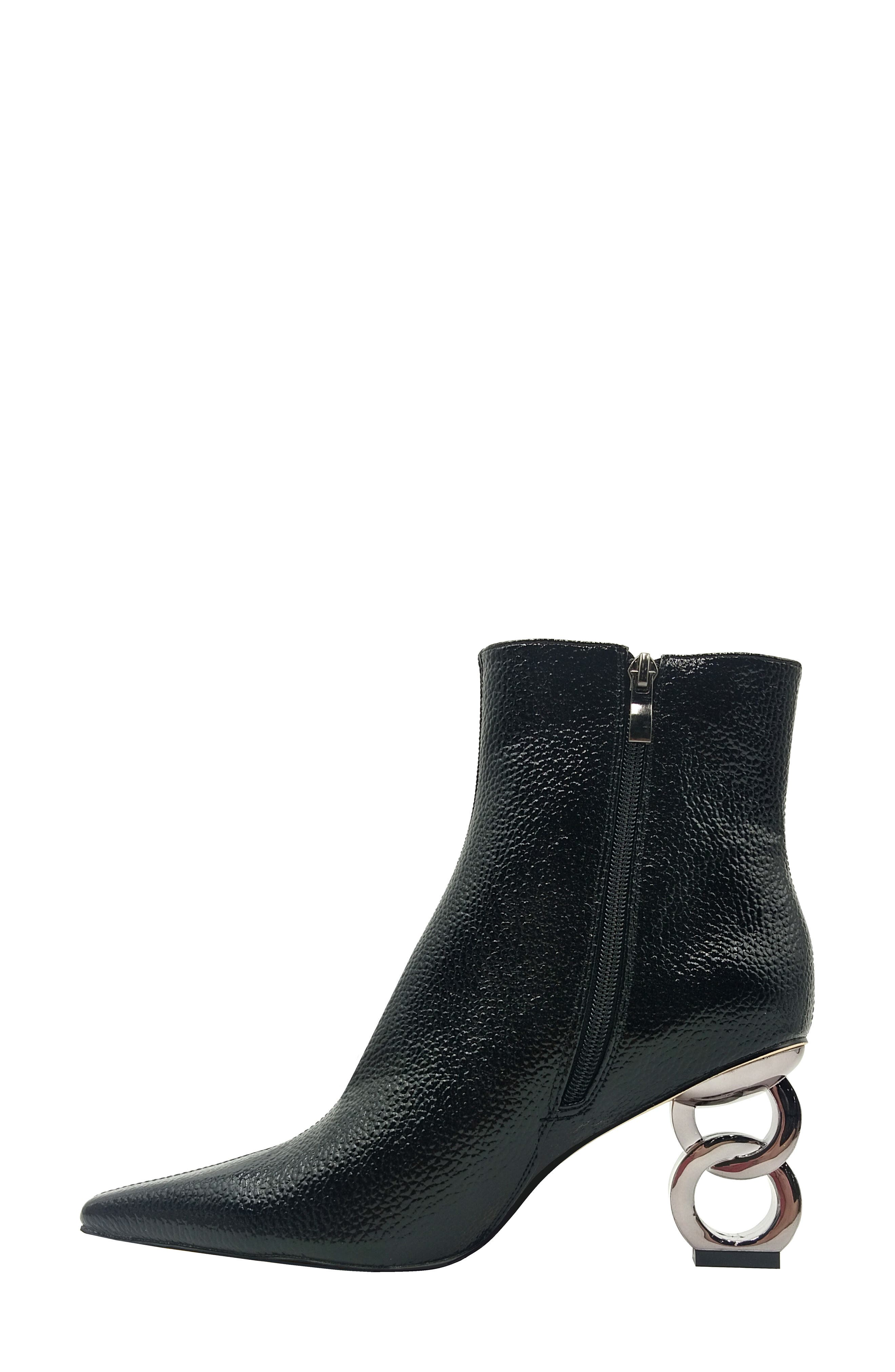 NINETY UNION Roxy Pebbled Ankle Boot, Alternate, color, Black