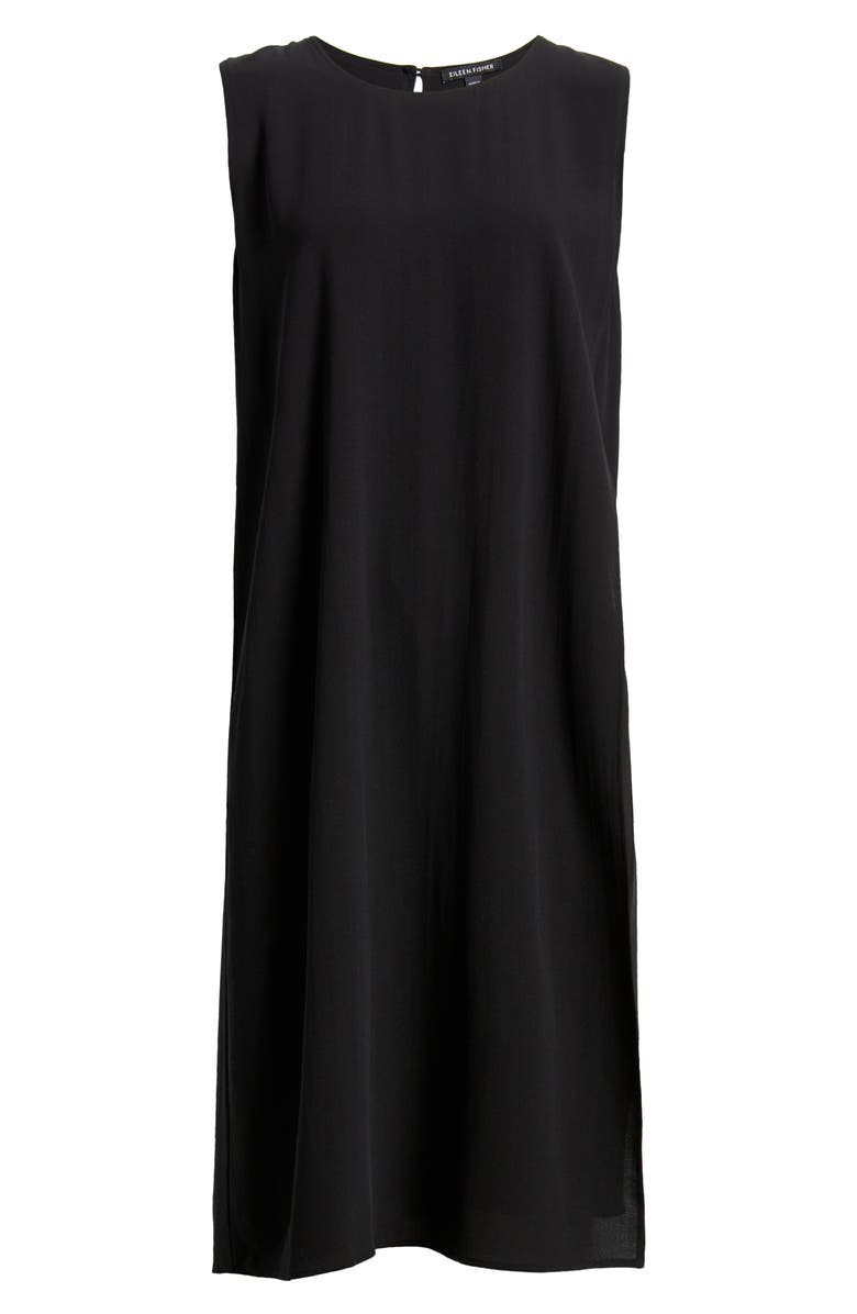 Eileen Fisher Matte Silk Shift Dress, Alternate, color,