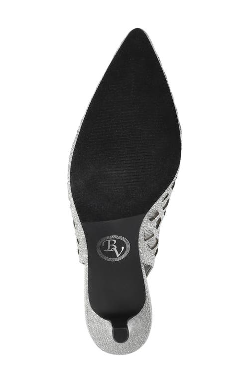 Bella Vita Noel Slingback Pointed Toe Pump In Silver