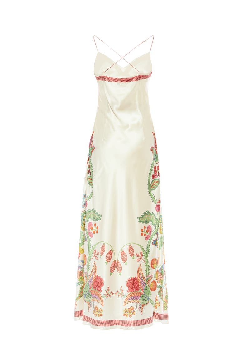 Eros Slip Dress, Alternate, color, Grenadilla Placée Off White