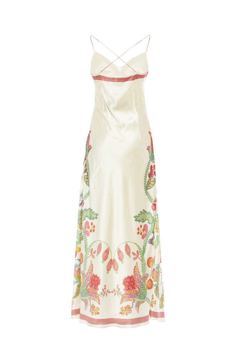 La DoubleJ Eros Slip Dress, Alternate, color, Grenadilla Placée Off White