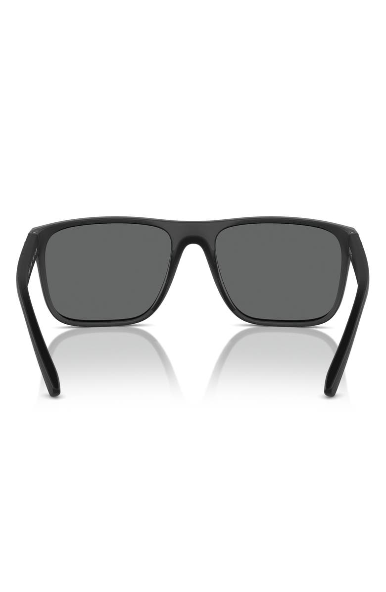 Scuderia Ferrari 59mm Square Sunglasses, Alternate, color, Matte Black