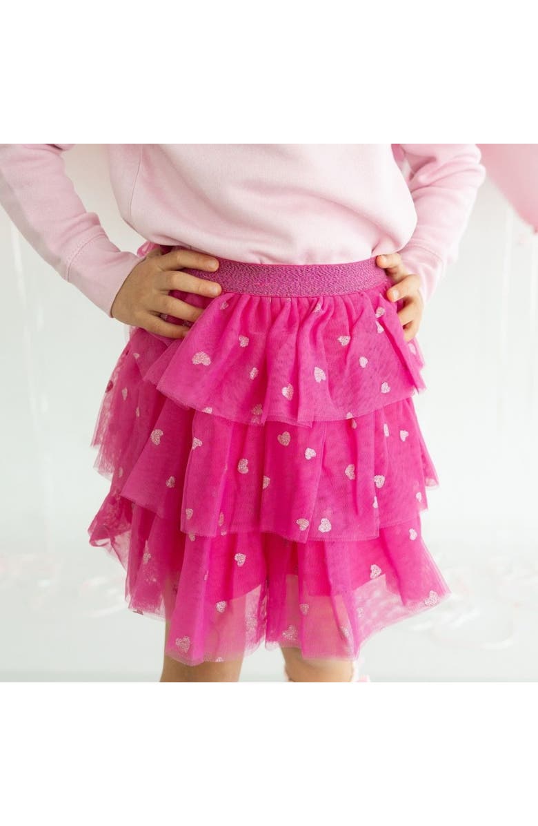 Sweet Wink Heart Petal Valentine's Day Tutu, Alternate, color, 