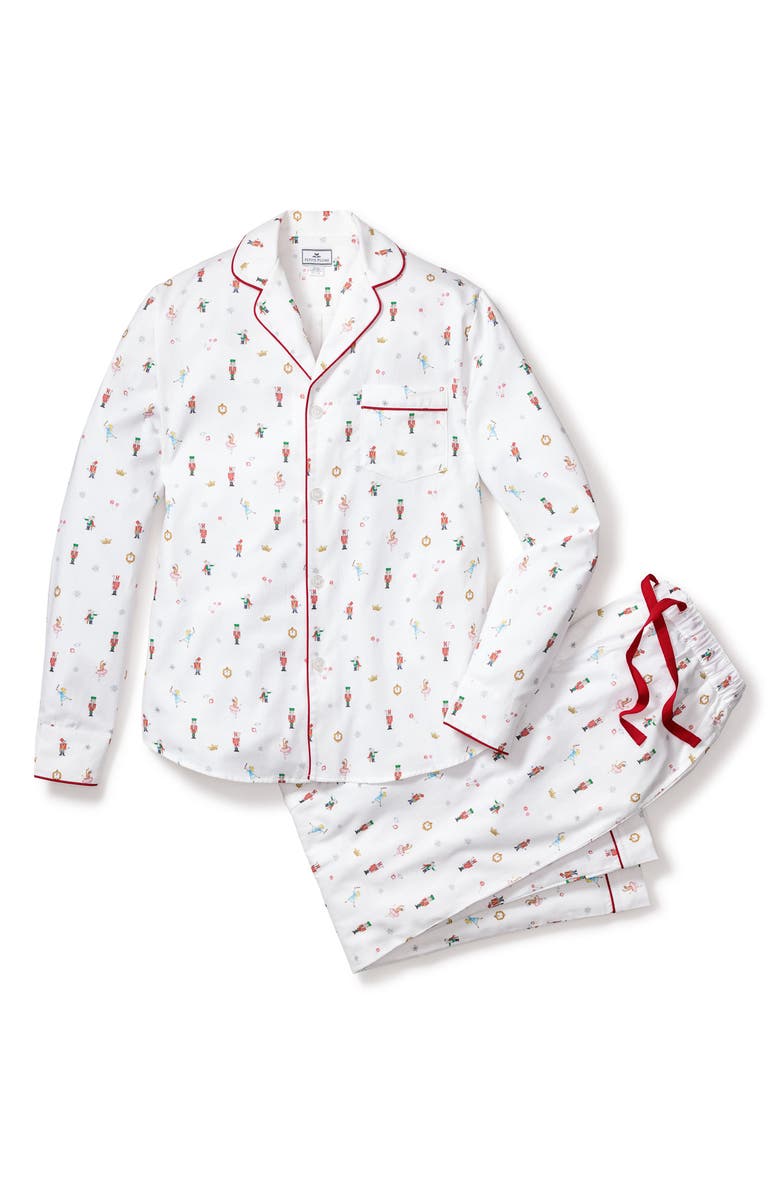 Petite Plume Nutcracker Cotton Pajamas, Alternate, color, 