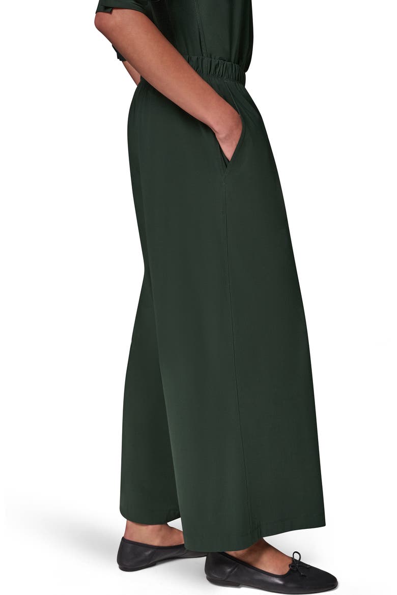 Relaxed Mid Rise Ankle Wide Leg Pants, Alternate, color, BLACK FOREST