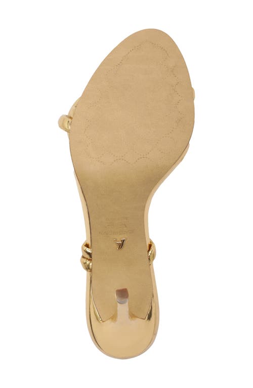 Arezzo Mikayla Stiletto Sandal In Gold