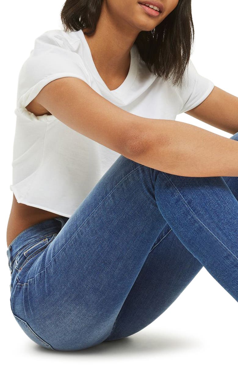 Topshop Leigh Ankle Skinny Jeans, Alternate, color, 