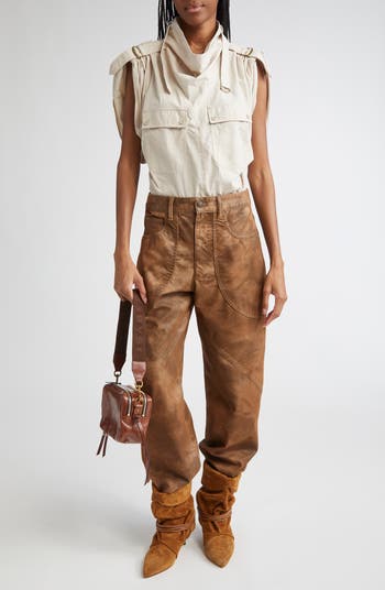 Isabel Marant Étoile Kelvina Faux Leather Pants | Nordstrom