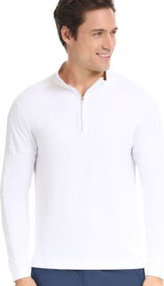 BloqUV Men's Long Sleeve Mock Zip Top with Sun and UV Protection