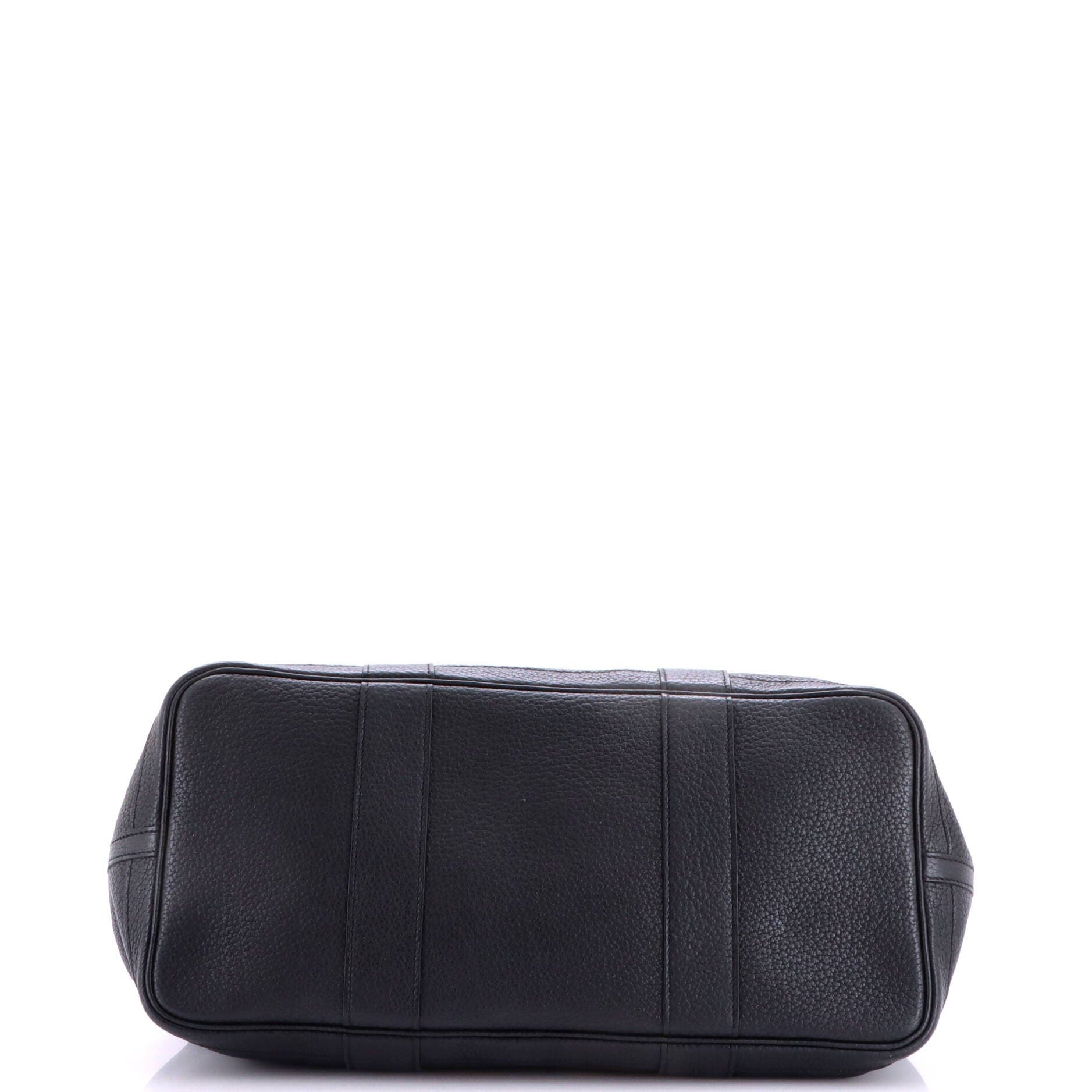 Garden Party Tote Leather 36, Alternate, color, Black