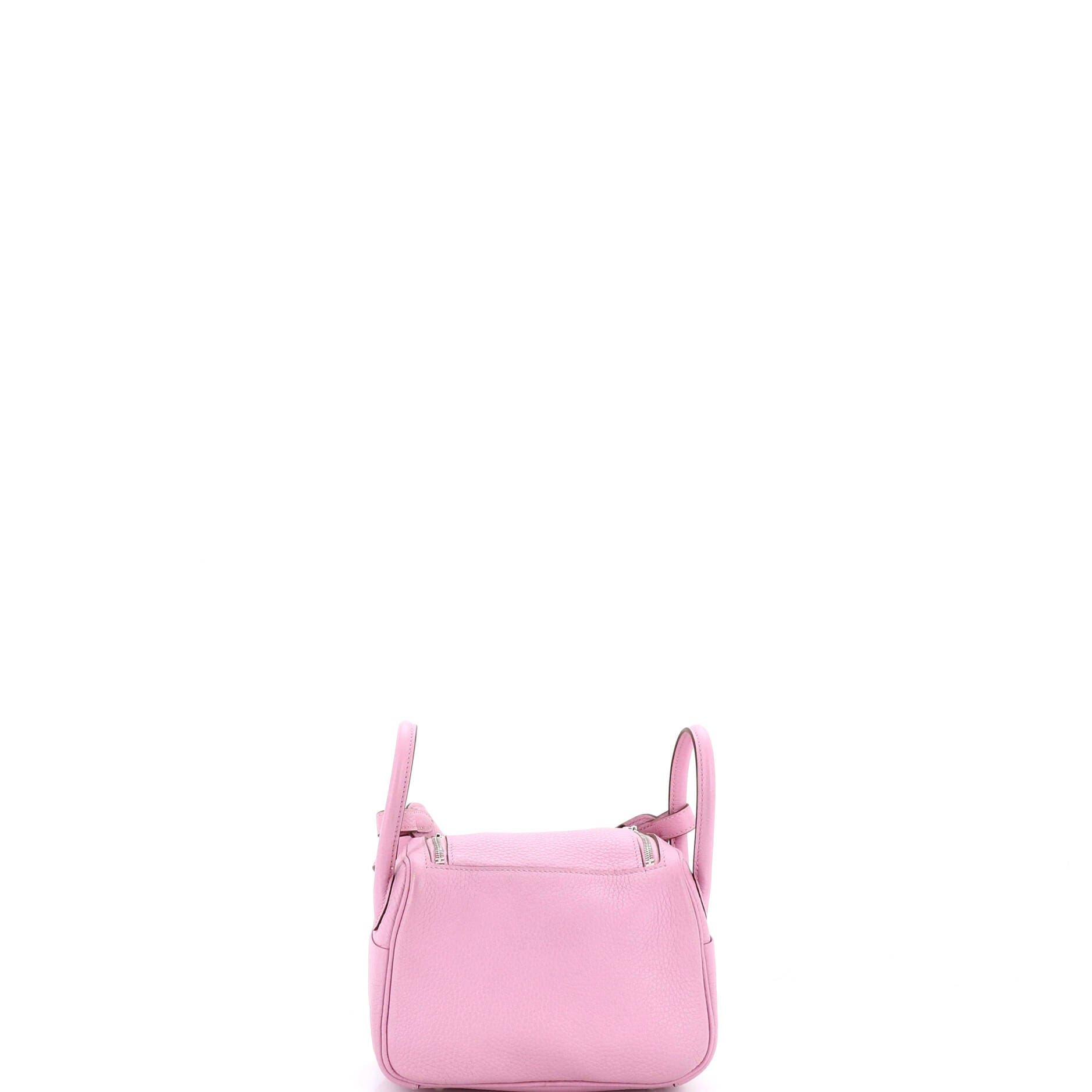 Pre-Owned Hermes Lindy Bag Clemence Mini, Alternate, color, Mauve Sylvestre