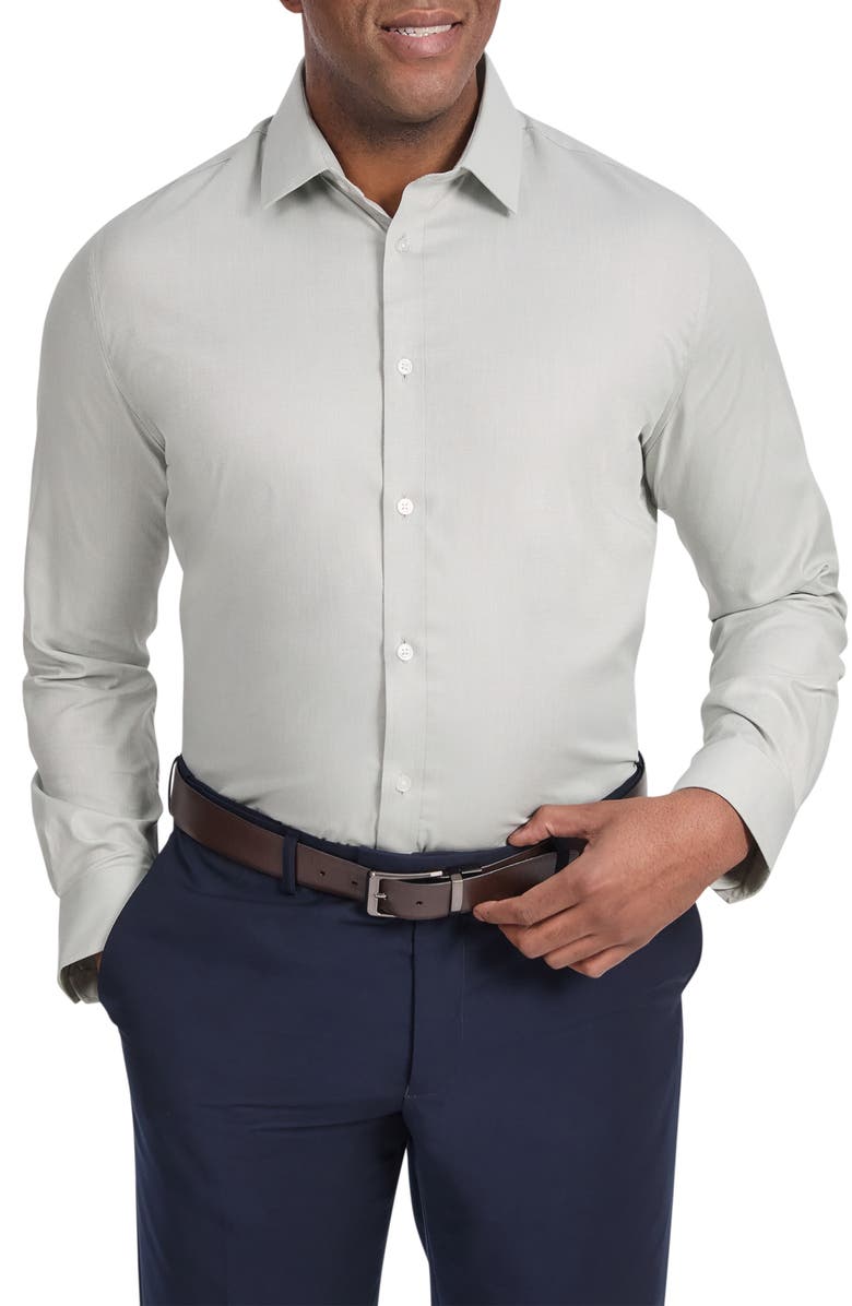 Johnny Bigg Solid Stretch Dress Shirt, Main, color, 