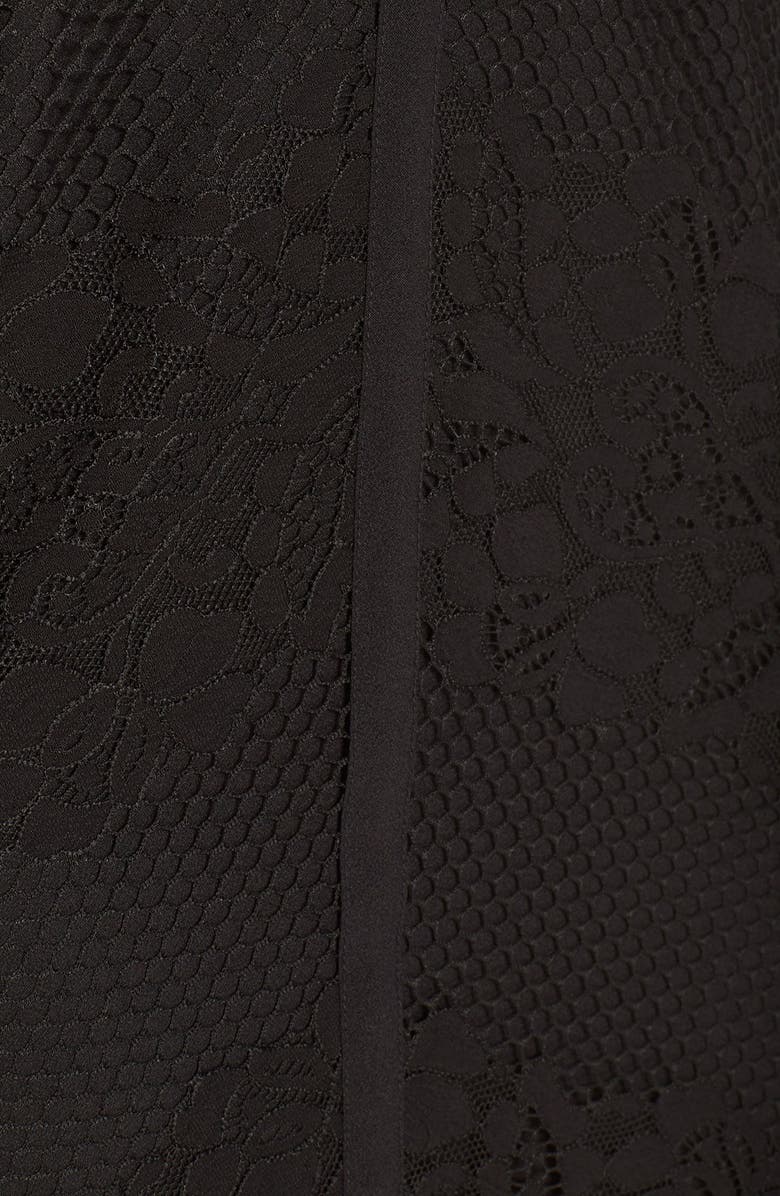 Adelyn Rae Lace, Mesh & Chiffon Sheath Dress, Alternate, color,