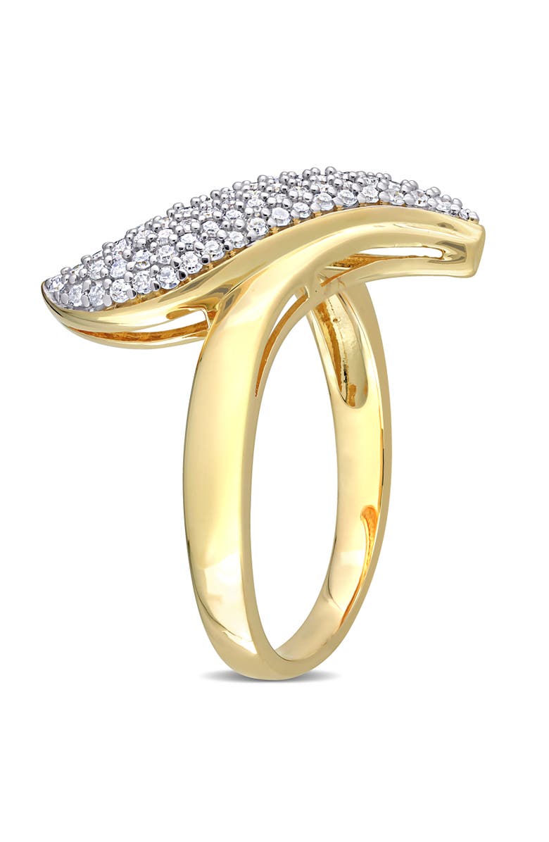 Julianna B. Diamond Swirl Ring Yellow-Plated Silver, Alternate, color, Yellow-Plated Sterling Silver