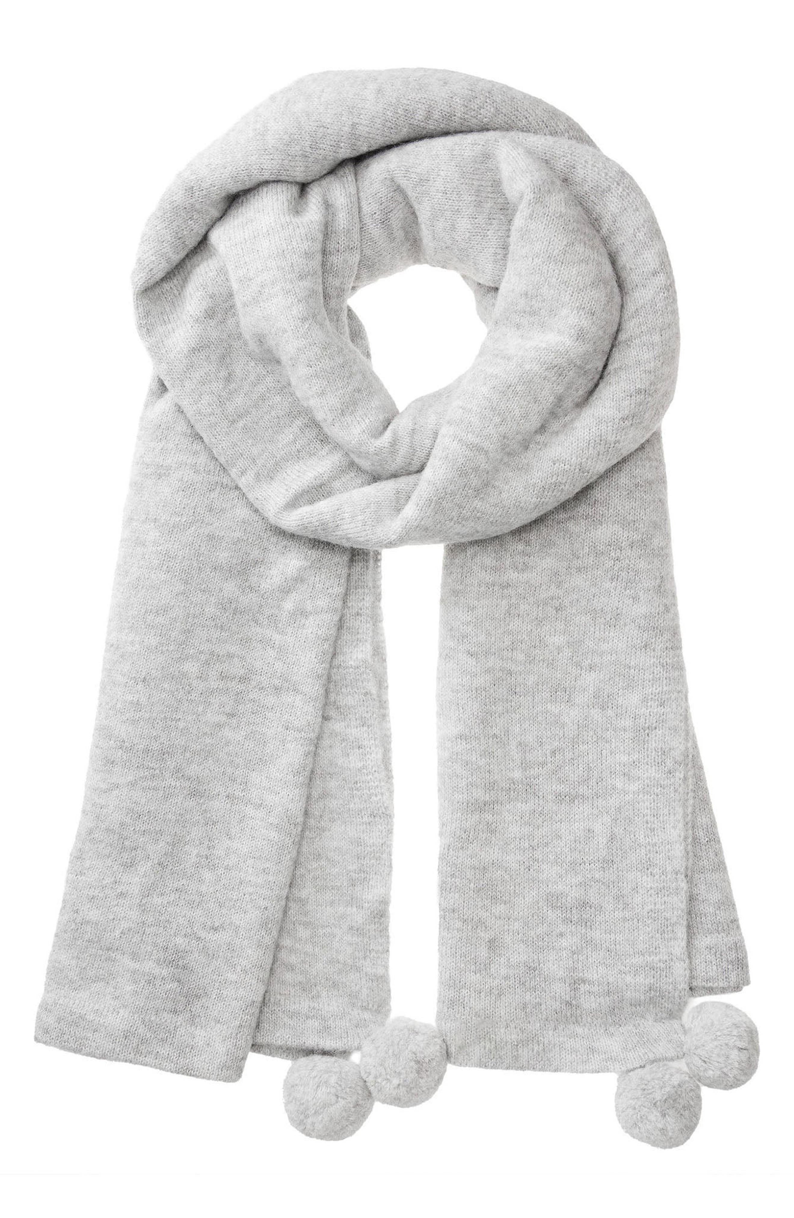 After Party Pompom Baby Alpaca Blend Scarf