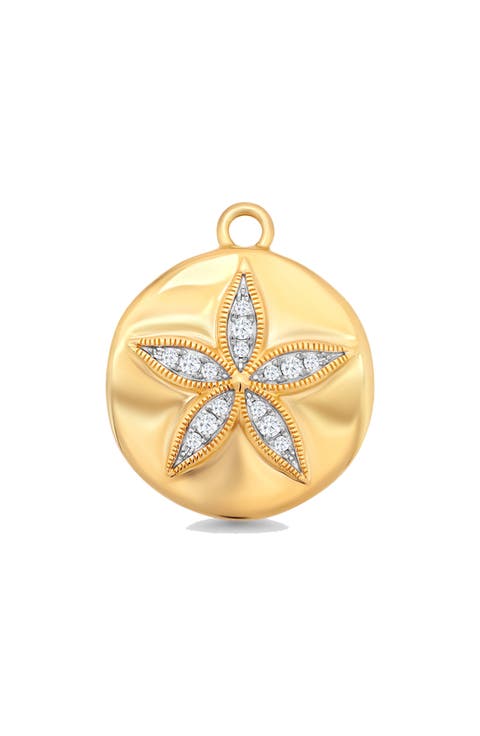 Papua Diamond Sand Dollar Charm