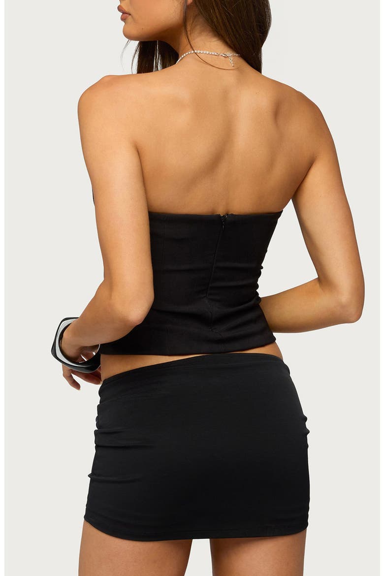 Beckett Strapless Sweetheart Neck Top, Alternate, color, BLACK