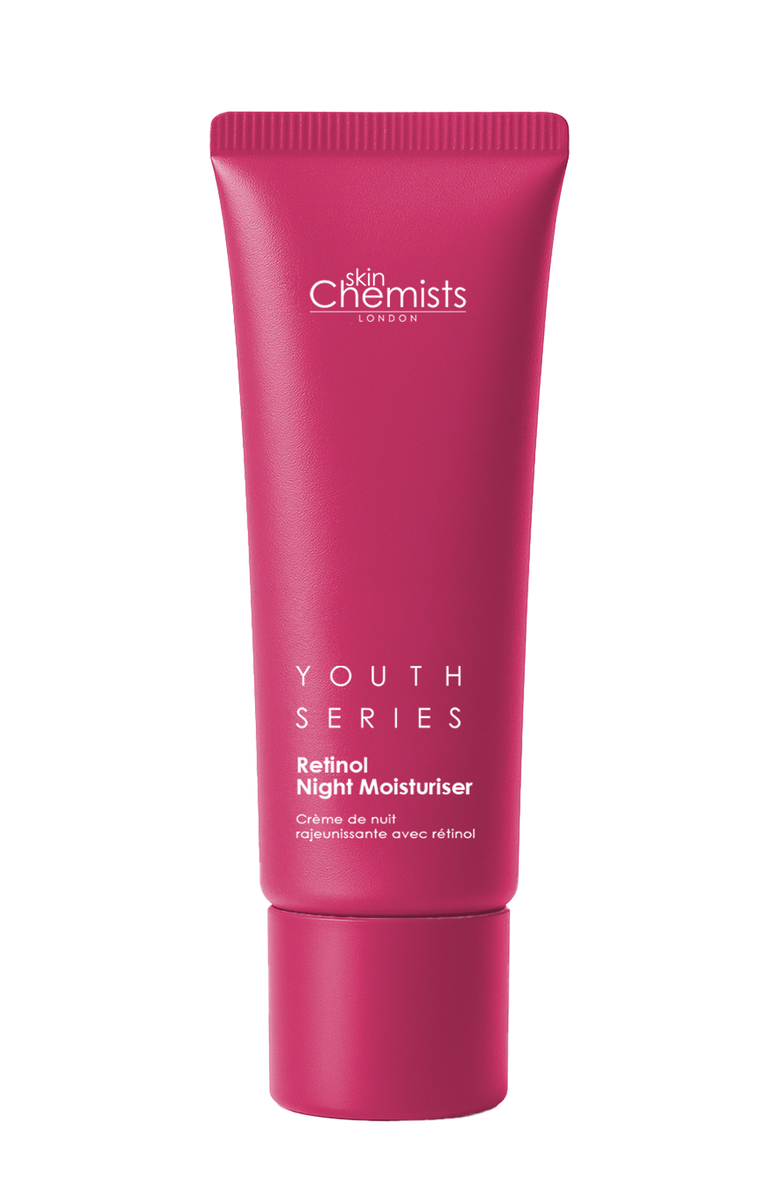 SKINCHEMISTS Youth Series Retinol & Bakuchiol Night Moisturiser 50ml, Main, color, White