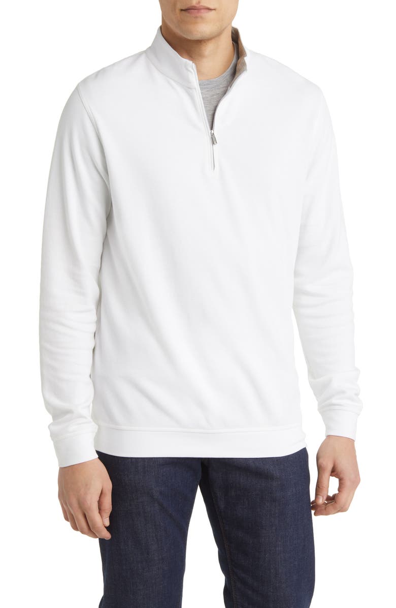 Peter Millar Crown Comfort Stretch Cotton & Modal Half Zip Pullover, Main, color,
