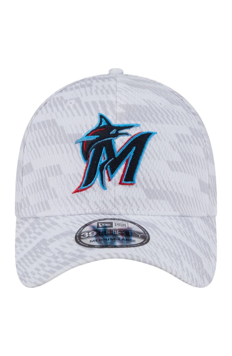 New Era Men's New Era  White Miami Marlins Graded 39THIRTY Flex Hat, Alternate, color, White