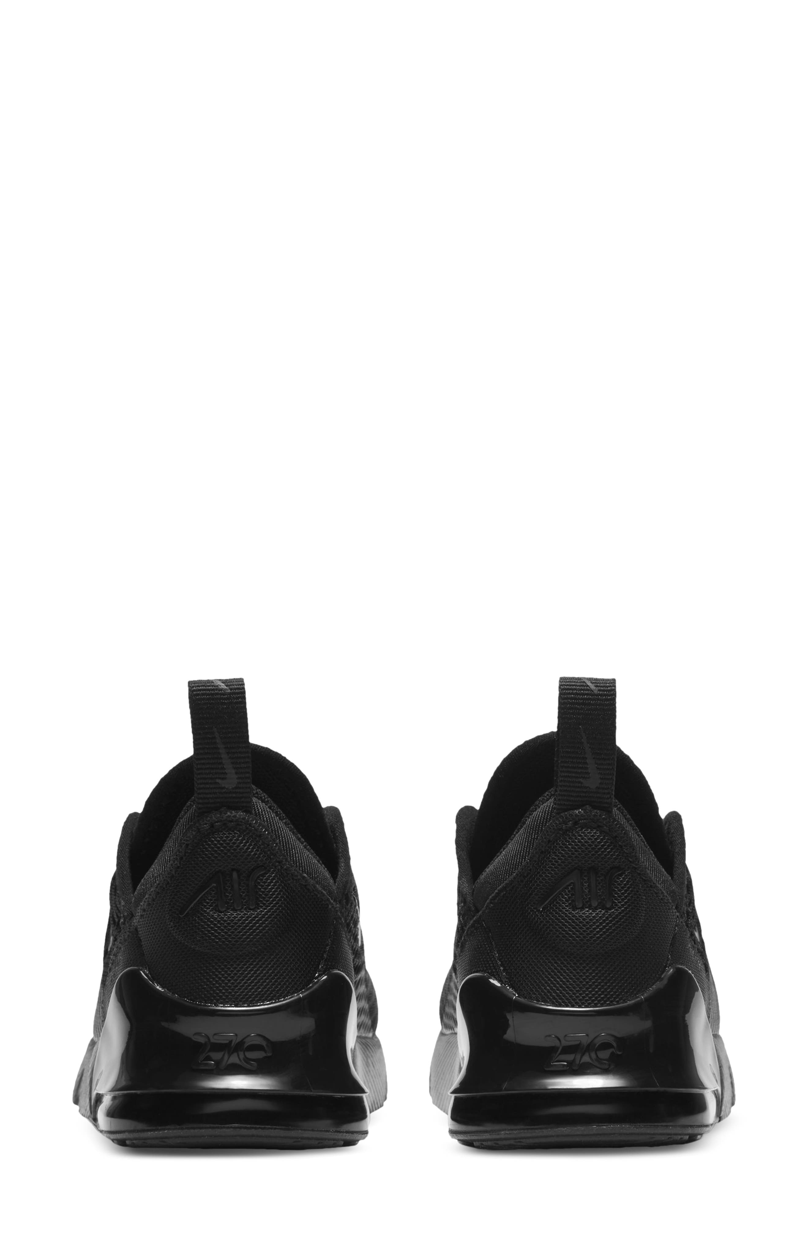 Nike Kids
 Air Max 270 Sneaker, Alternate, color, 001 Black/Black