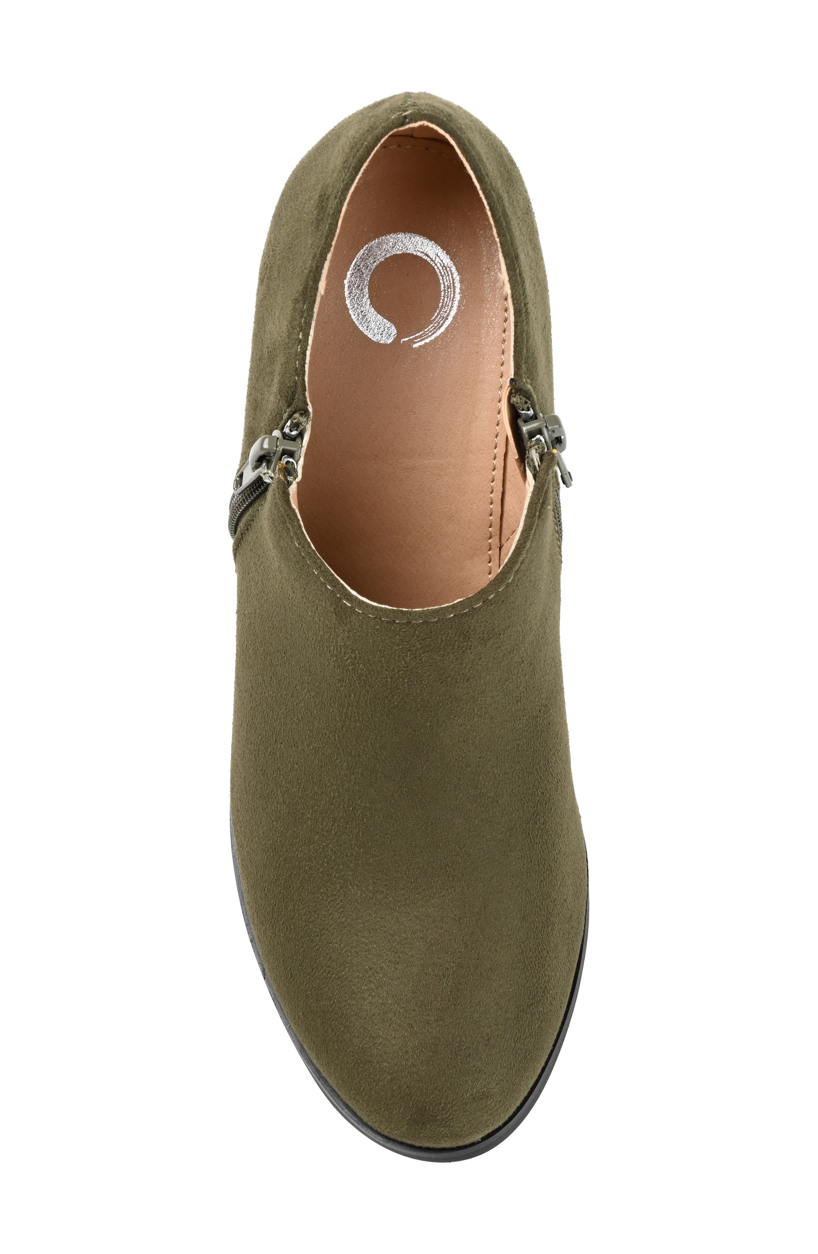 Sanzi Heeled Ankle Bootie, Alternate, color, OLIVE