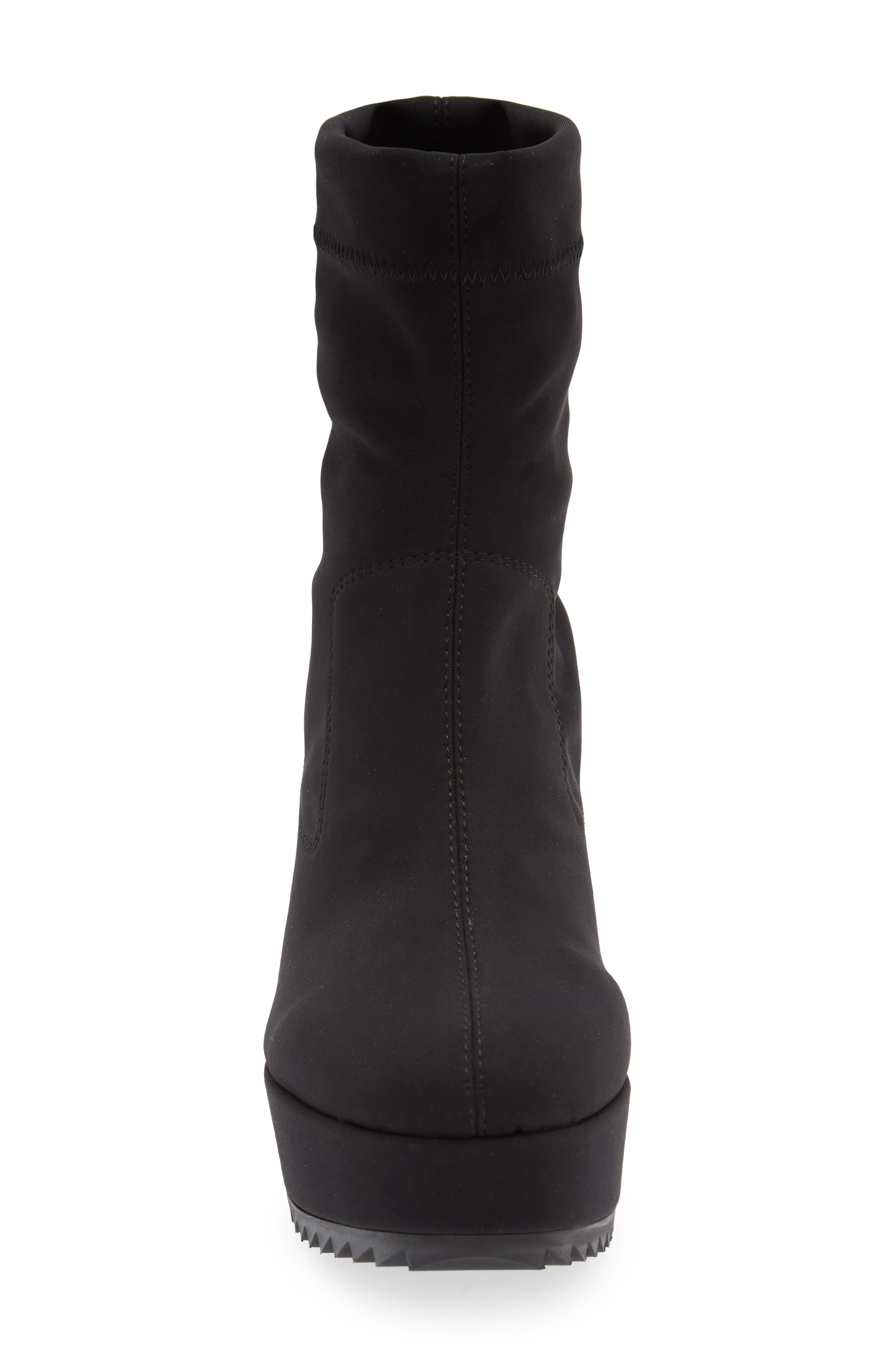 Pedro Garcia Urbana Wedge Bootie, Alternate, color, Black 2-Way Stretch