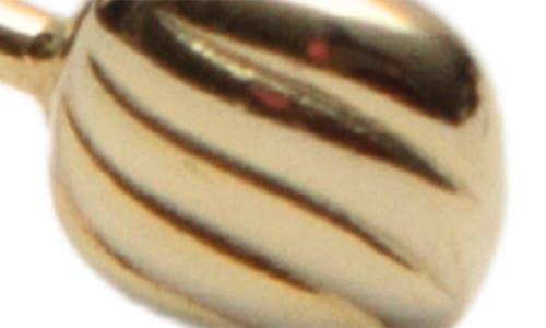 Argento Vivo Sterling Silver Rib Textured Cuff Bracelet In Gold