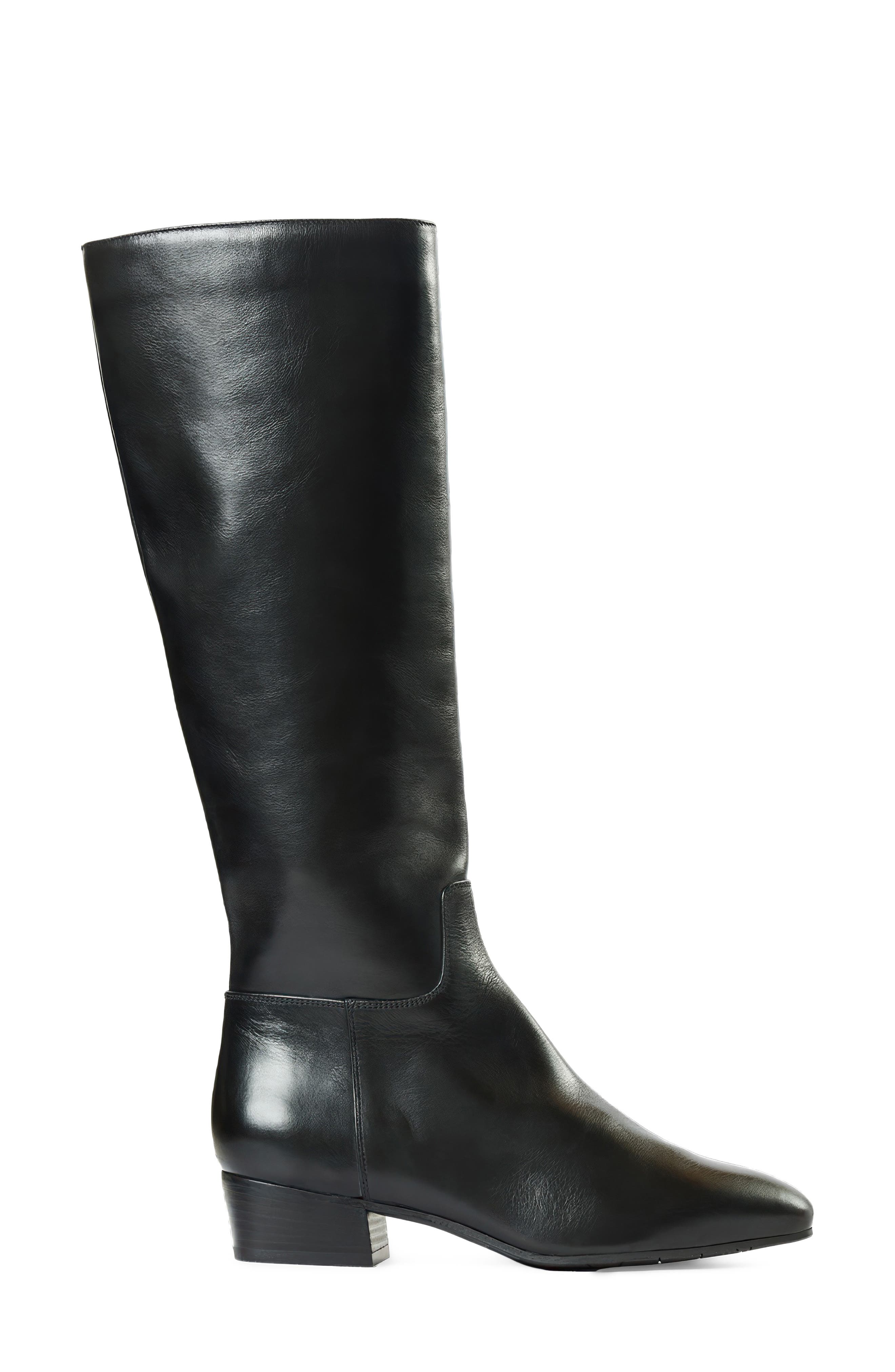 Fuoco Weatherproof Knee High Boot, Alternate, color, BLACK LEATHER