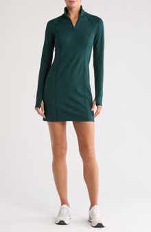 Westside Long Sleeve Ribbed Minidress